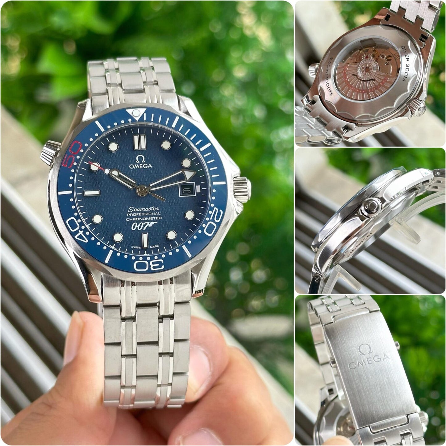 _OMEGA SEAMASTER DIVER full silver blue dial