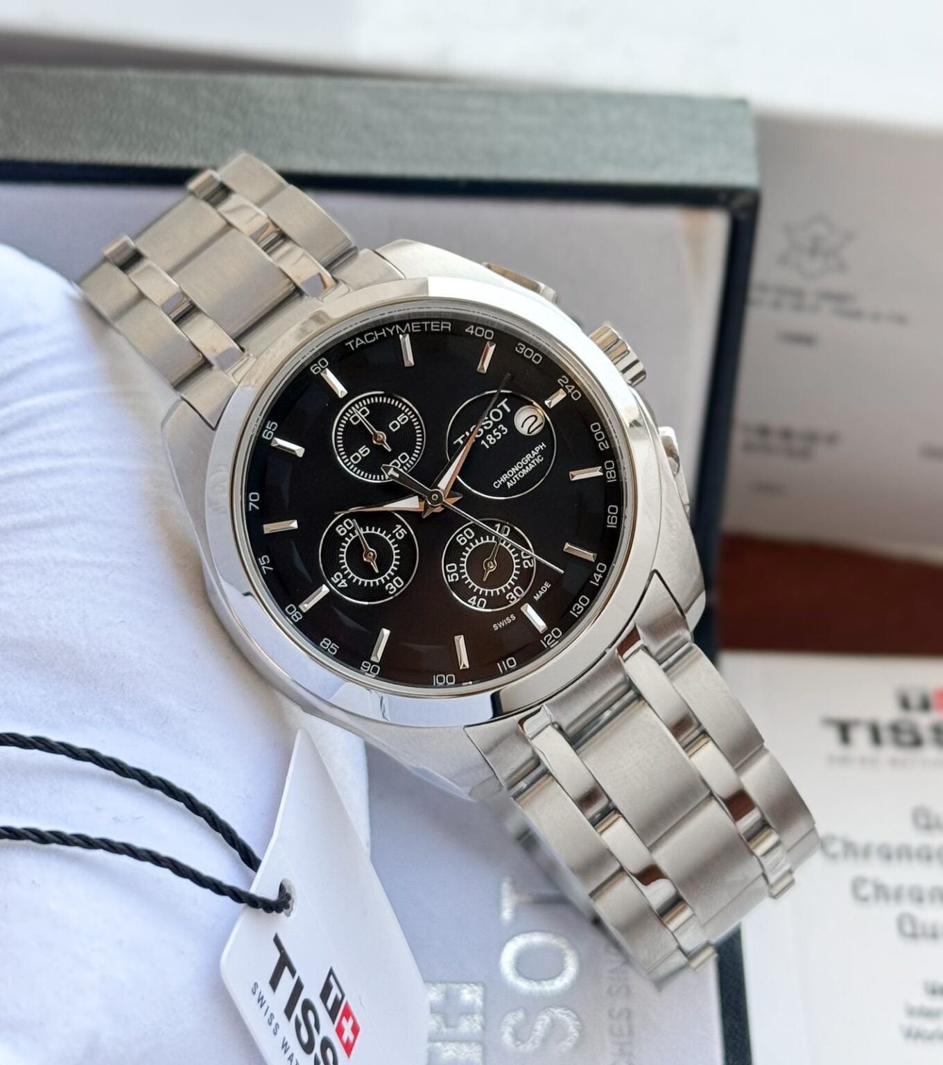 Tissot 1853 full silver black dial