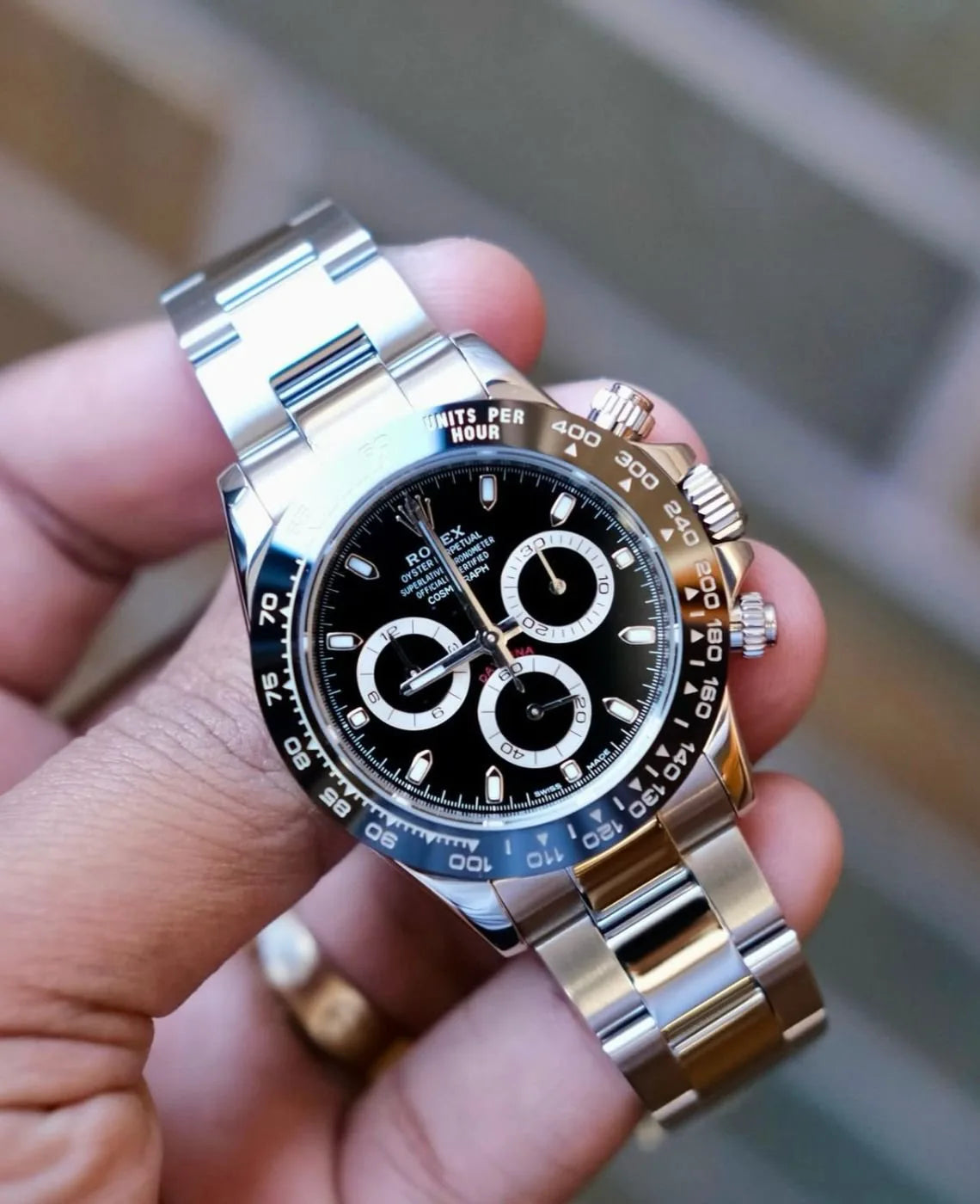 ROLEX COSMOGRAPH DAYTONA full silver black dial