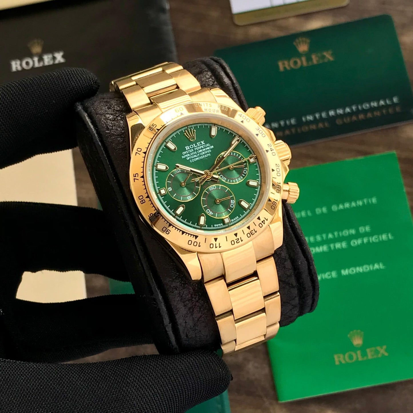 Rolex Cosmograph Daytona full gold with green dial