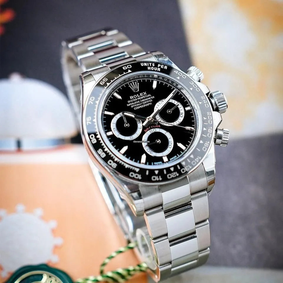 ROLEX COSMOGRAPH DAYTONA full silver black dial
