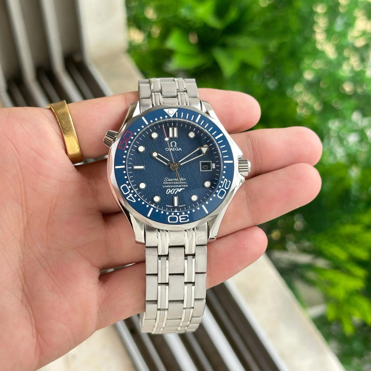 _OMEGA SEAMASTER DIVER full silver blue dial