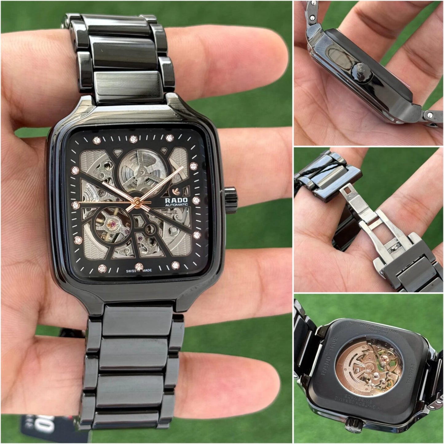 RADO AUTOMATIC OPEN HEART BLACK CERAMIC