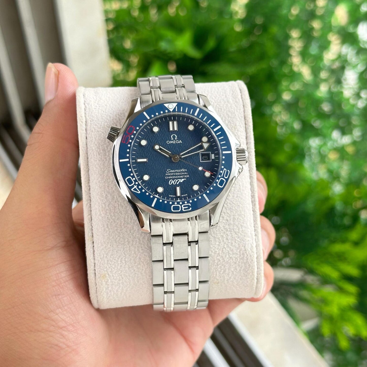 _OMEGA SEAMASTER DIVER full silver blue dial