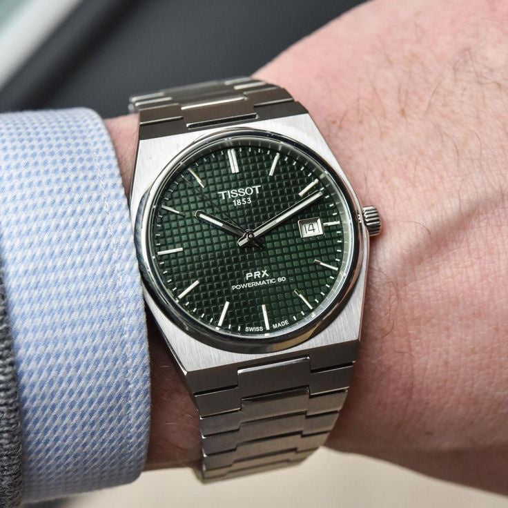 Tissot prx green dial