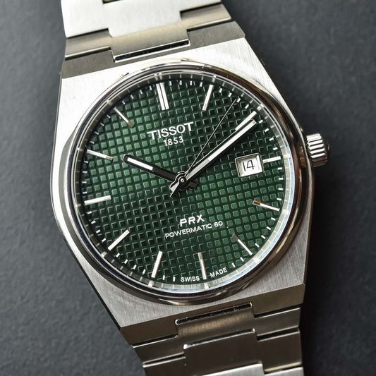 Tissot prx green dial