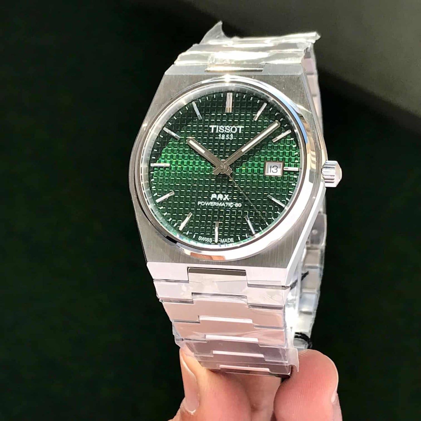 Tissot prx green dial