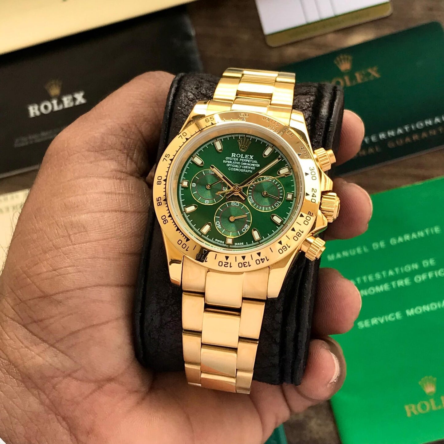 Rolex Cosmograph Daytona full gold with green dial